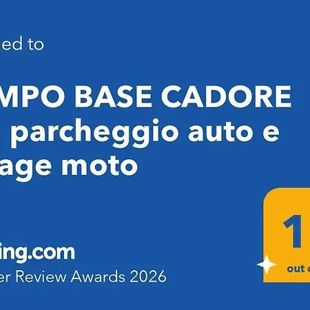Campo Base Cadore Con Parcheggio Auto E Garage Moto *